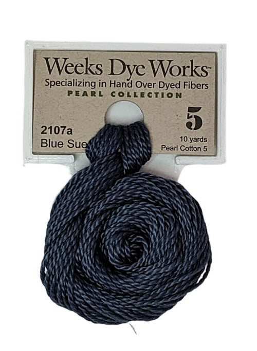 2107a Blue Suede | Weeks Dye Works Pearl Cotton #5-Cross Stitch-Weeks Dye Works-Millennial Fabrics