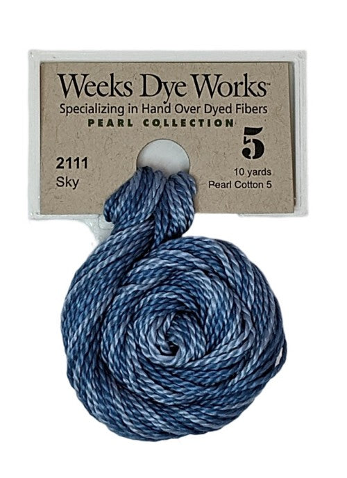 2111 Sky | Weeks Dye Works Pearl Cotton #5-Cross Stitch-Weeks Dye Works-Millennial Fabrics
