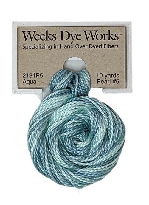 2131 Aqua | Weeks Dye Works Pearl Cotton #5