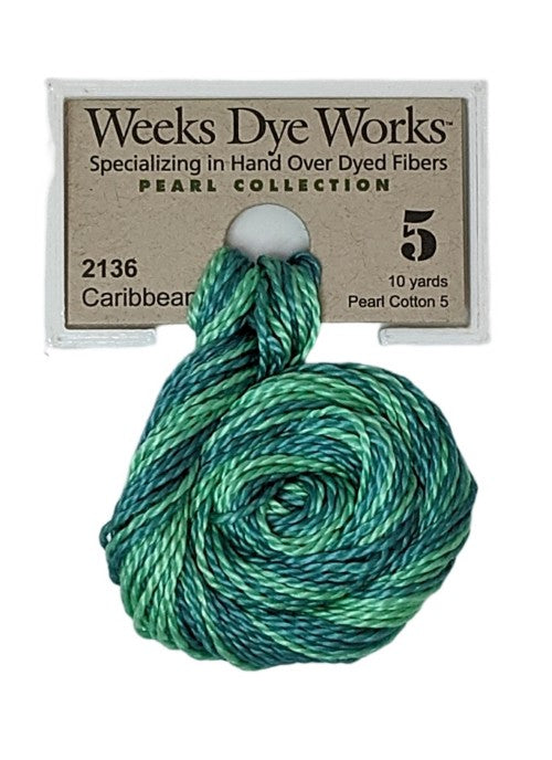 2136 Caribbean | Weeks Dye Works Pearl Cotton #5-Cross Stitch-Weeks Dye Works-Millennial Fabrics