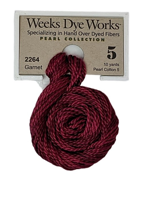 2264 Garnet | Weeks Dye Works Pearl Cotton #5