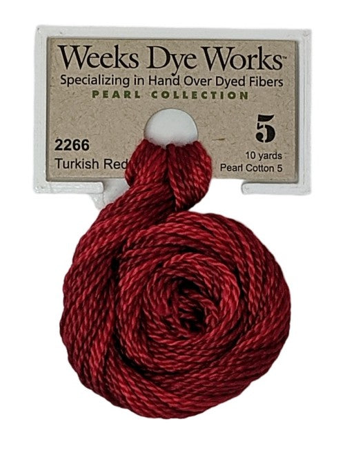 2266 Turkish Red | Weeks Dye Works Pearl Cotton #5