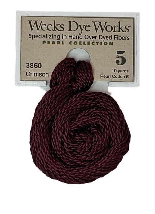3860 Crimson | Weeks Dye Works Pearl Cotton #5