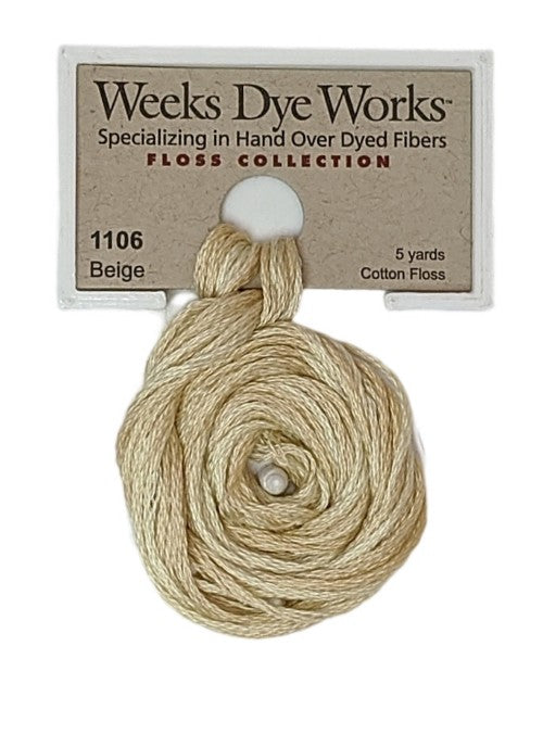 1106 Beige | Weeks Dye Works 6 Strand Floss