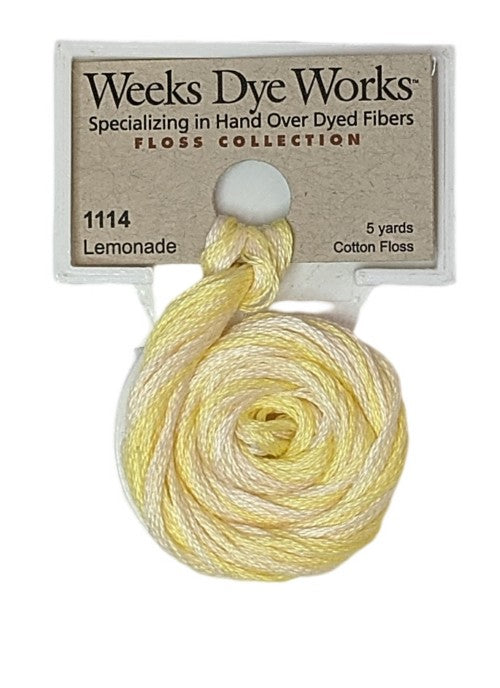 1114 Lemonade | Weeks Dye Works 6 Strand Floss