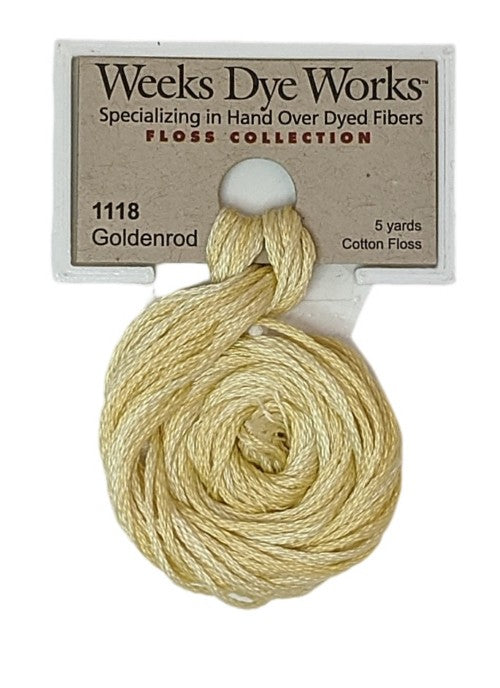1118 Goldenrod | Weeks Dye Works 6 Strand Floss