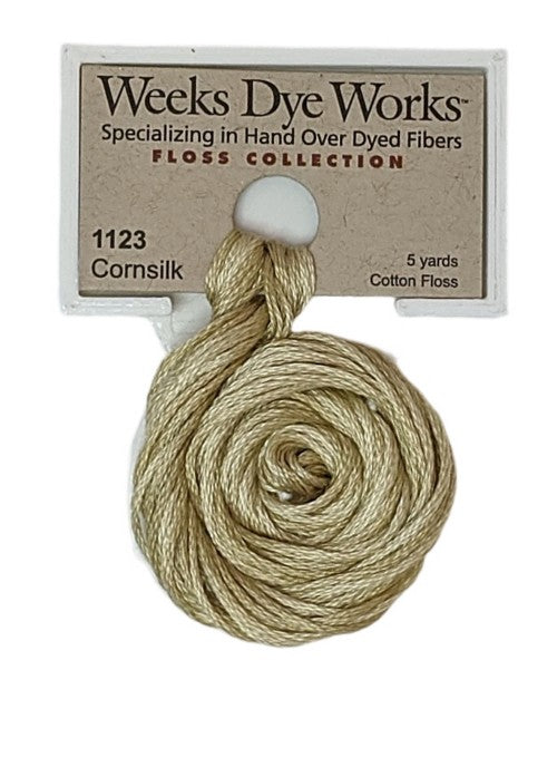 1123 Cornsilk | Weeks Dye Works 6 Strand Floss