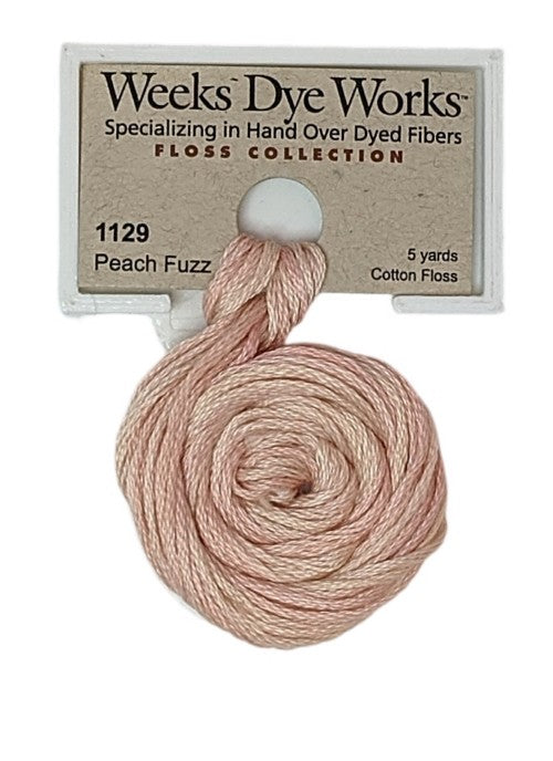 1129 Peach Fuzz | Weeks Dye Works 6 Strand Floss