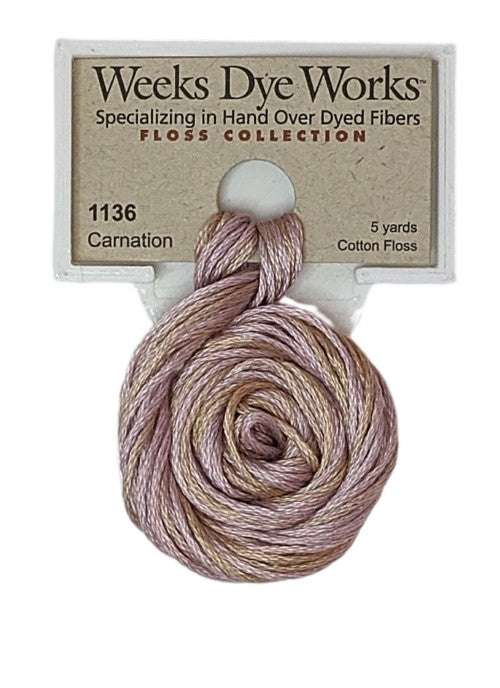 1136 Carnation | Weeks Dye Works 6 Strand Floss