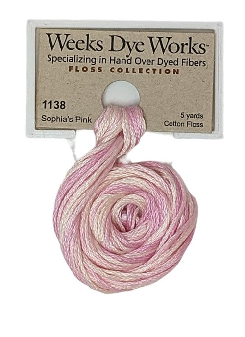 1138 Sophia's Pink | Weeks Dye Works 6 Strand Floss