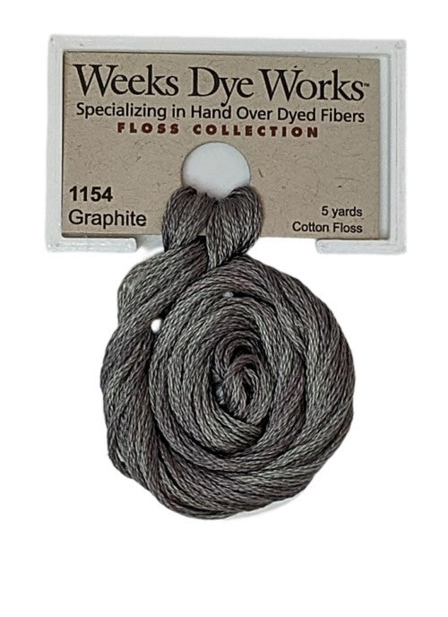 1154 Graphite | Weeks Dye Works 6 Strand Floss