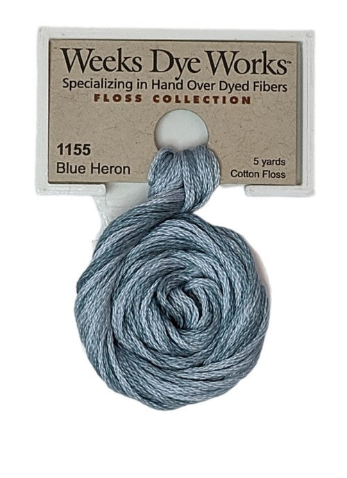 1155 Blue Heron | Weeks Dye Works 6 Strand Floss