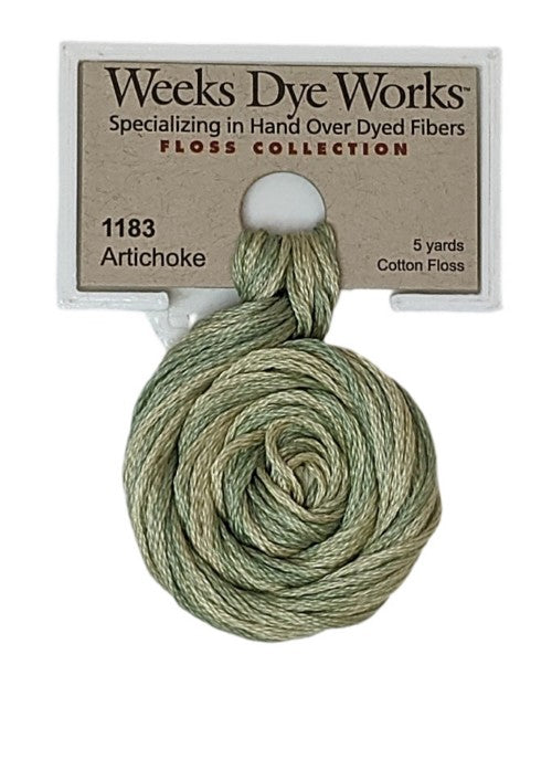 1183 Artichoke | Weeks Dye Works 6 Strand Floss-Cross Stitch-Weeks Dye Works-Millennial Fabrics