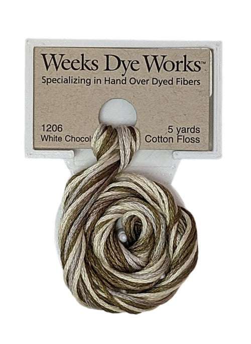 1206 White Chocolate | Weeks Dye Works 6 Strand Floss