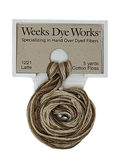 1221 Latte | Weeks Dye Works 6 Strand Floss-Cross Stitch-Weeks Dye Works-Millennial Fabrics