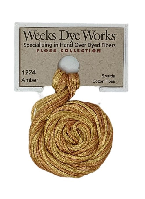 1224 Amber | Weeks Dye Works 6 Strand Floss