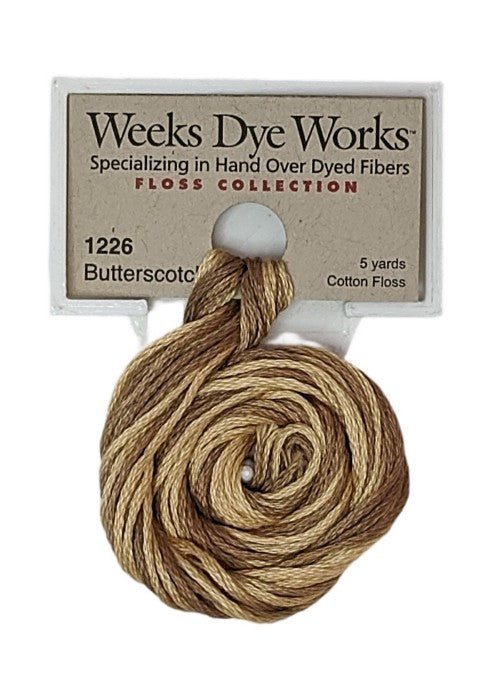 1226 Butterscotch | Weeks Dye Works 6 Strand Floss