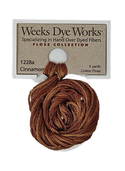 1228a Cinnamon Twist | Weeks Dye Works 6 Strand Floss-Cross Stitch-Weeks Dye Works-Millennial Fabrics