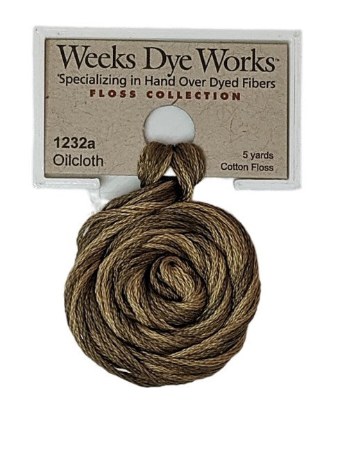 1232a Oilcloth | Weeks Dye Works 6 Strand Floss-Cross Stitch-Weeks Dye Works-Millennial Fabrics