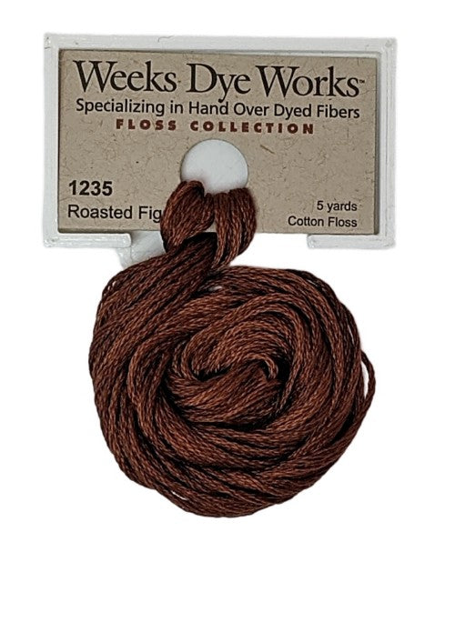 1235 Roasted Figs | Weeks Dye Works 6 Strand Floss-Cross Stitch-Weeks Dye Works-Millennial Fabrics
