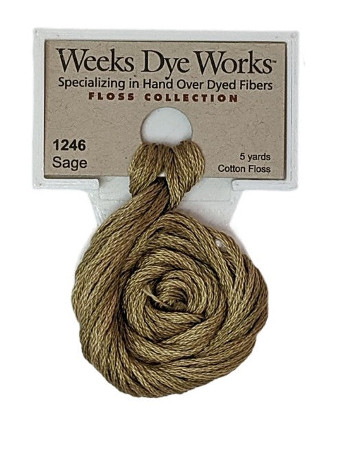 1246 Sage | Weeks Dye Works 6 Strand Floss
