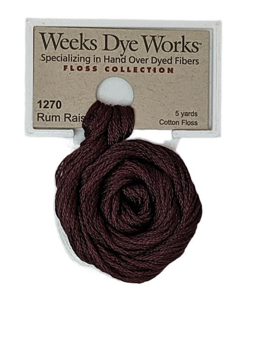 1270 Rum Raisin | Weeks Dye Works 6 Strand Floss