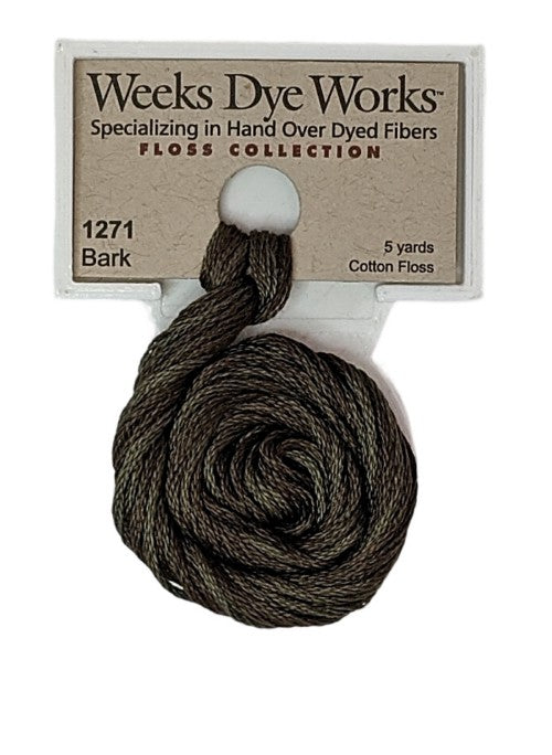 1271 Bark | Weeks Dye Works 6 Strand Floss-Cross Stitch-Weeks Dye Works-Millennial Fabrics