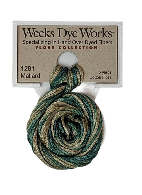 1281 Mallard | Weeks Dye Works 6 Strand Floss-Cross Stitch-Weeks Dye Works-Millennial Fabrics