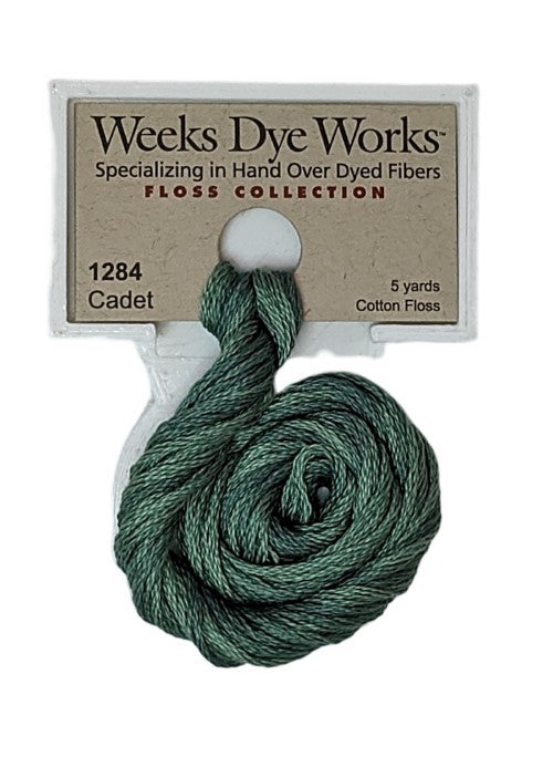 1284 Cadet | Weeks Dye Works 6 Strand Floss-Cross Stitch-Weeks Dye Works-Millennial Fabrics