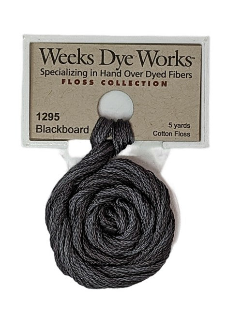 1295 Blackboard | Weeks Dye Works 6 Strand Floss-Cross Stitch-Weeks Dye Works-Millennial Fabrics