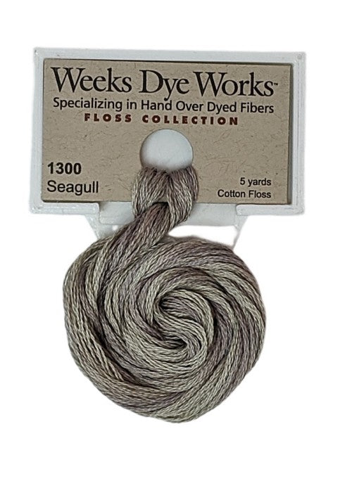 1300 Seagull | Weeks Dye Works 6 Strand Floss-Cross Stitch-Weeks Dye Works-Millennial Fabrics
