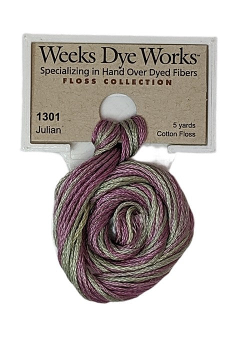 1301 Julian | Weeks Dye Works 6 Strand Floss-Cross Stitch-Weeks Dye Works-Millennial Fabrics