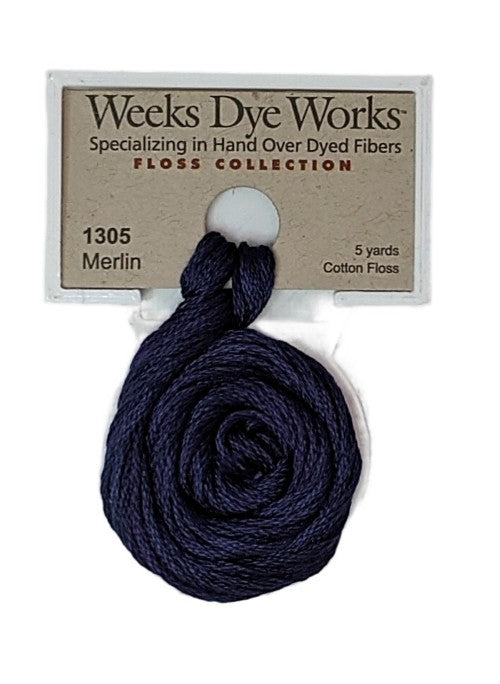 1305 Merlin | Weeks Dye Works 6 Strand Floss-Cross Stitch-Weeks Dye Works-Millennial Fabrics