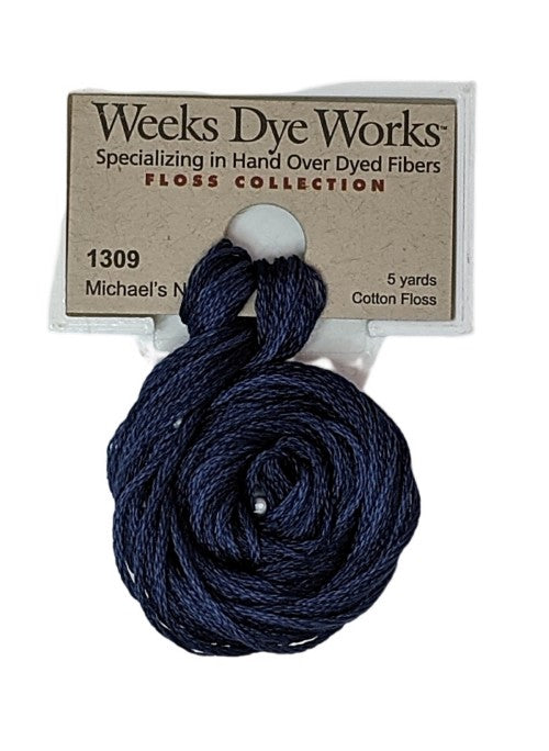 1309 Michael's Navy | Weeks Dye Works 6 Strand Floss
