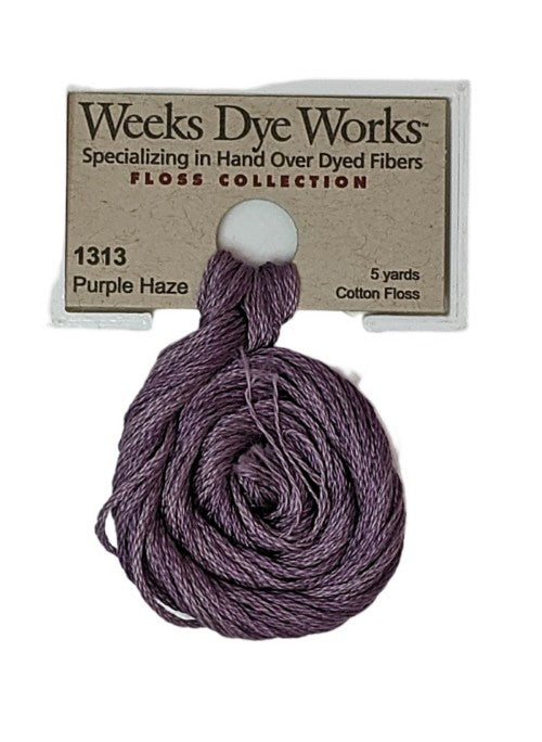 1313 Purple Haze | Weeks Dye Works 6 Strand Floss-Cross Stitch-Weeks Dye Works-Millennial Fabrics