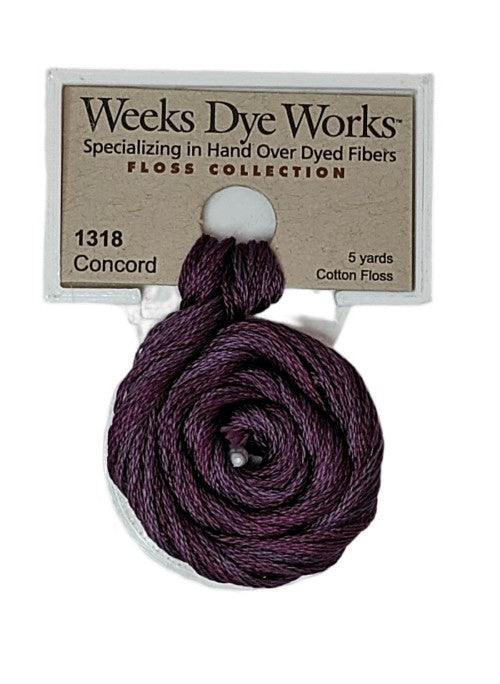 1318 Concord | Weeks Dye Works 6 Strand Floss-Cross Stitch-Weeks Dye Works-Millennial Fabrics