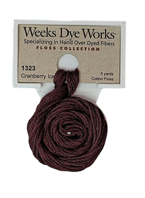 1323 Cranberry Ice | Weeks Dye Works 6 Strand Floss-Cross Stitch-Weeks Dye Works-Millennial Fabrics