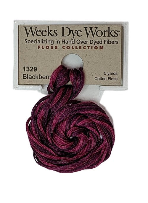 1329 Blackberry | Weeks Dye Works 6 Strand Floss-Cross Stitch-Weeks Dye Works-Millennial Fabrics