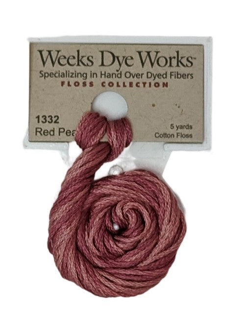 1332 Red Pear | Weeks Dye Works 6 Strand Floss