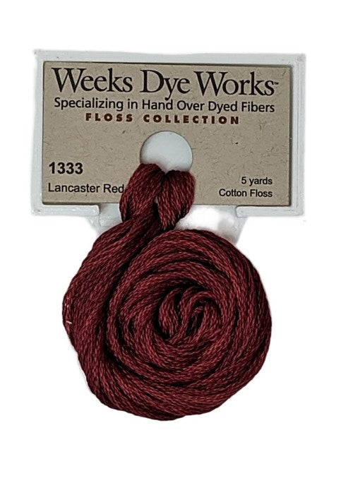 1333 Lancaster Red | Weeks Dye Works 6 Strand Floss