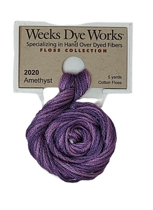 2020 Amethyst | Weeks Dye Works 6 Strand Floss-Cross Stitch-Weeks Dye Works-Millennial Fabrics