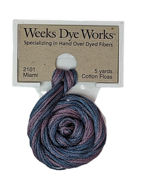 2101 Miami | Weeks Dye Works 6 Strand Floss-Cross Stitch-Weeks Dye Works-Millennial Fabrics