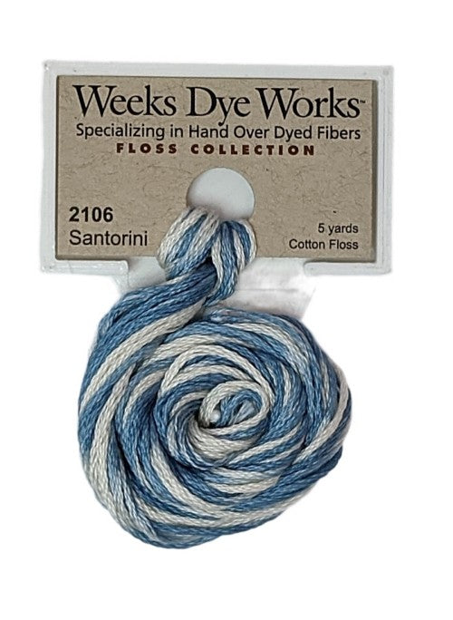 2106 Santorini | Weeks Dye Works 6 Strand Floss-Cross Stitch-Weeks Dye Works-Millennial Fabrics