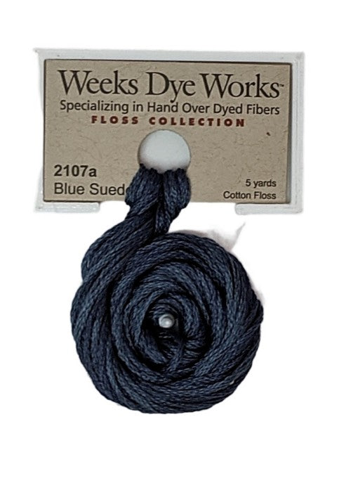 2107a Blue Suede | Weeks Dye Works 6 Strand Floss-Cross Stitch-Weeks Dye Works-Millennial Fabrics