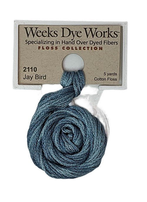 2110 Jay Bird | Weeks Dye Works 6 Strand Floss-Cross Stitch-Weeks Dye Works-Millennial Fabrics