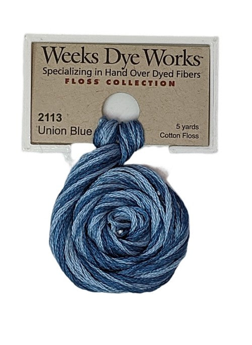 2113 Union Blue | Weeks Dye Works 6 Strand Floss-Cross Stitch-Weeks Dye Works-Millennial Fabrics