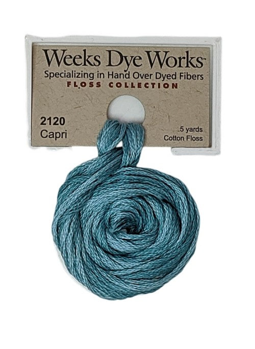 2120 Capri | Weeks Dye Works 6 Strand Floss-Cross Stitch-Weeks Dye Works-Millennial Fabrics