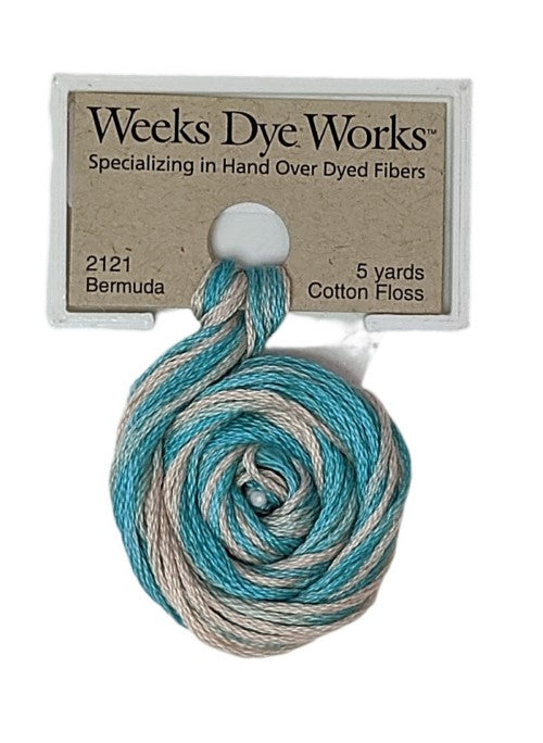2121 Bermuda | Weeks Dye Works 6 Strand Floss-Cross Stitch-Weeks Dye Works-Millennial Fabrics