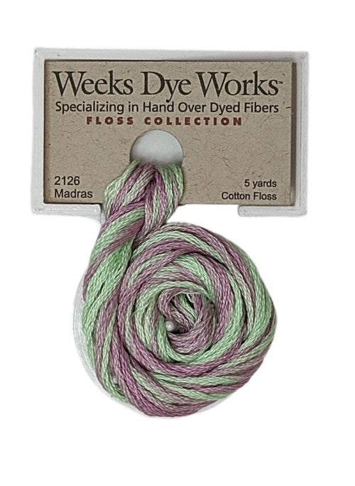 2126 Madras | Weeks Dye Works 6 Strand Floss-Cross Stitch-Weeks Dye Works-Millennial Fabrics