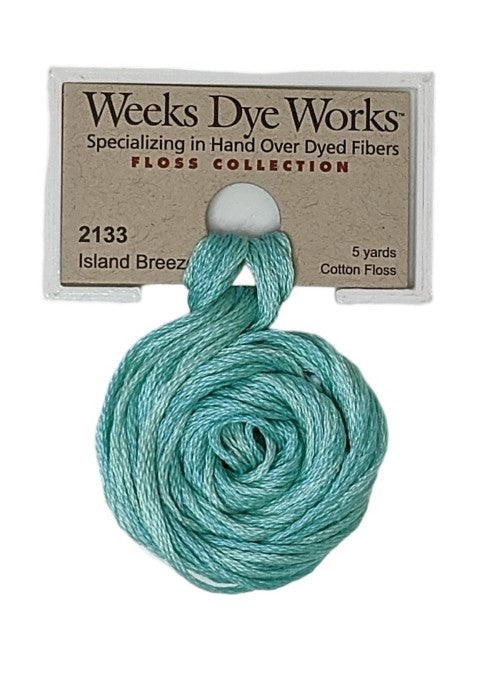 2133 Island Breeze | Weeks Dye Works 6 Strand Floss-Cross Stitch-Weeks Dye Works-Millennial Fabrics